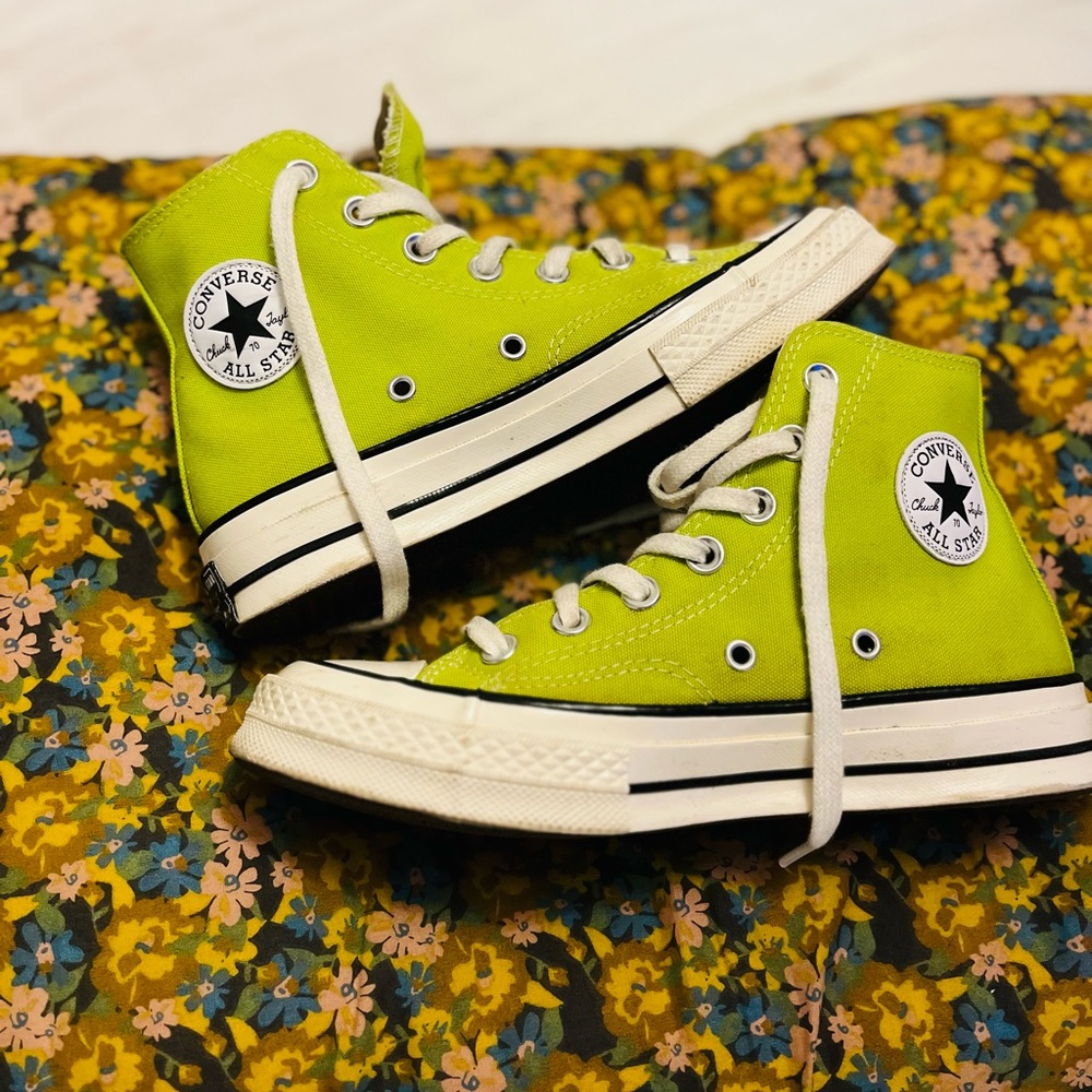 Converse Chuck 70 High Tops Lime Green 6.5